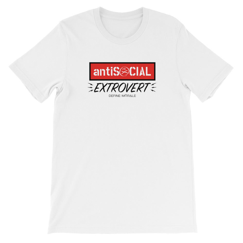 Antisocial Extrovert - White Short-Sleeve Unisex T-Shirt