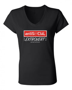 Antisocial Extrovert - Women's Casual V-Neck Shirt
