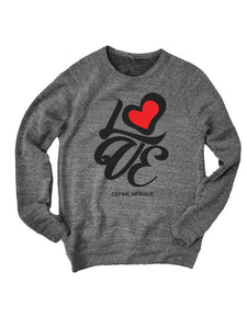 Love Formation - Tri Blend Raglan Crew Sweatshirt