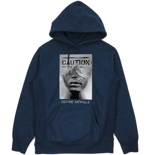 Proceed with Caution - (Navy) Unisex Hoodie