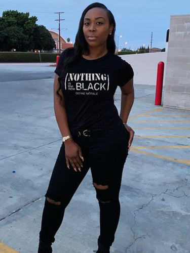 Nothing is the New Black - (Black)  Short Sleeve Womens T-Shirt