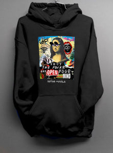 Open Your Mind and STFU - (Black) Unisex Sweatshirt