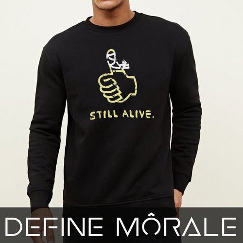 Still Alive - Unisex California Fleece Raglan Sweatshirt