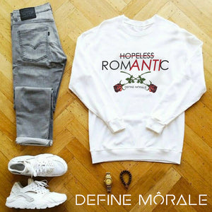 Hopeless Romantic - (White) Unisex Sweatshirt