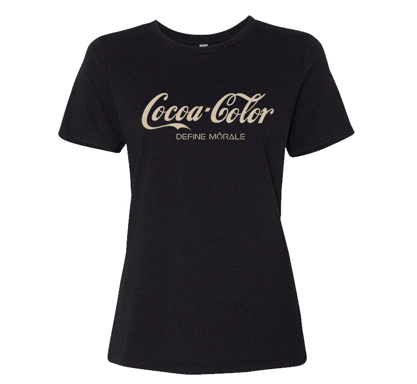 Cocoa Color - (Black) Women's Short Sleeve T-Shirt