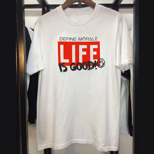 Life Is Good (White) - Unisex White T - Shirt