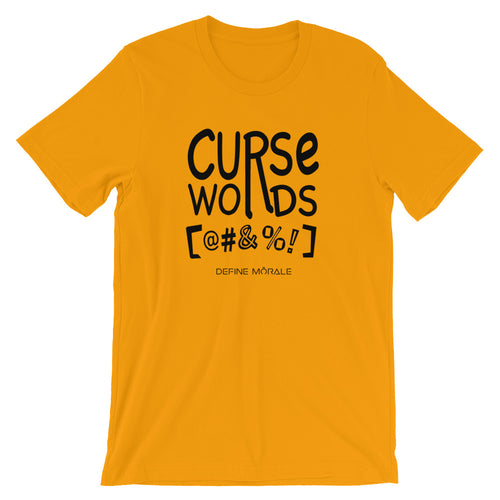 Curse Words - (Gold) Short-Sleeve Unisex T-Shirt