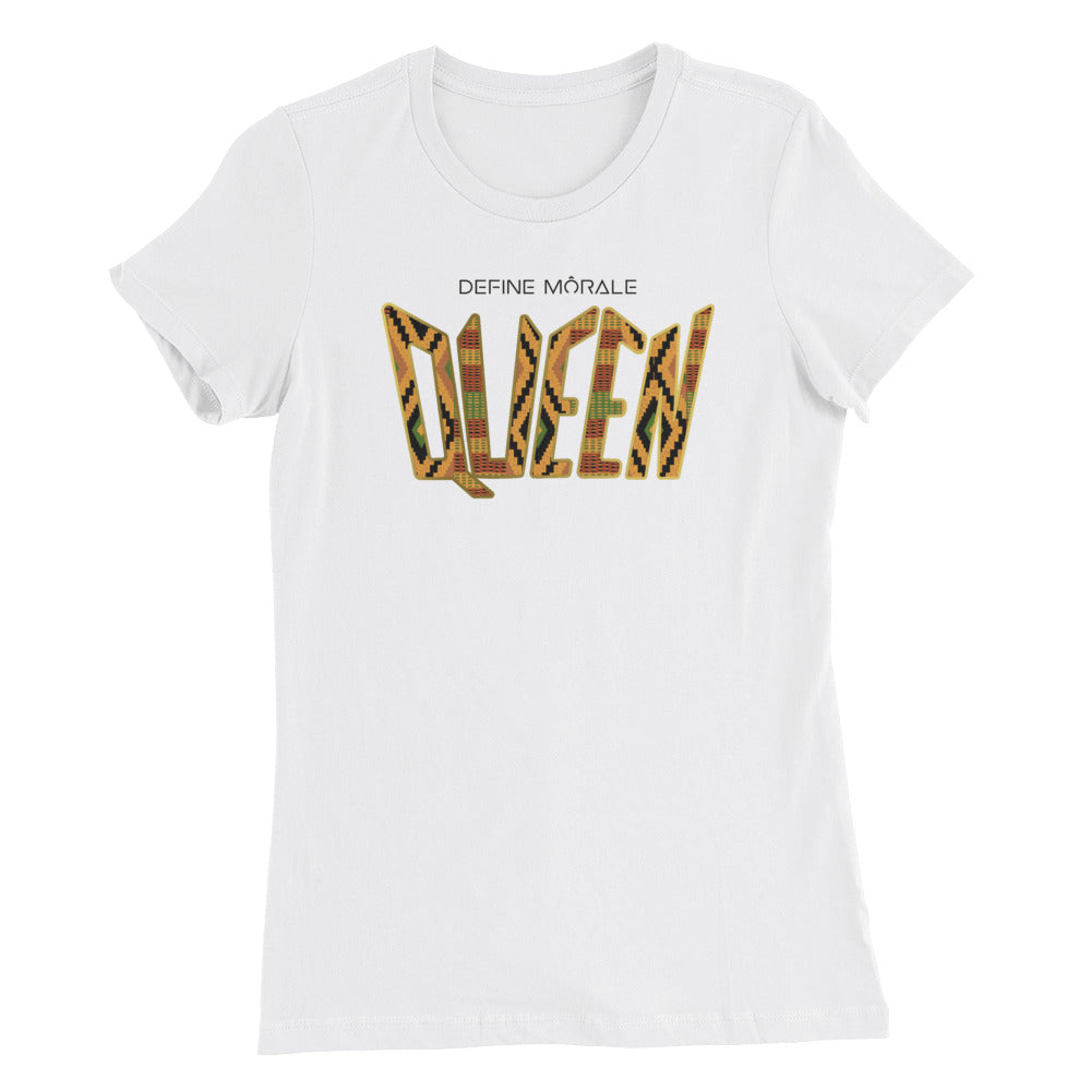 Nubian Queen - White Women’s Slim Fit T-Shirt