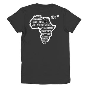 Africa is NOT a Country - (Black) Short sleeve women's t-shirt