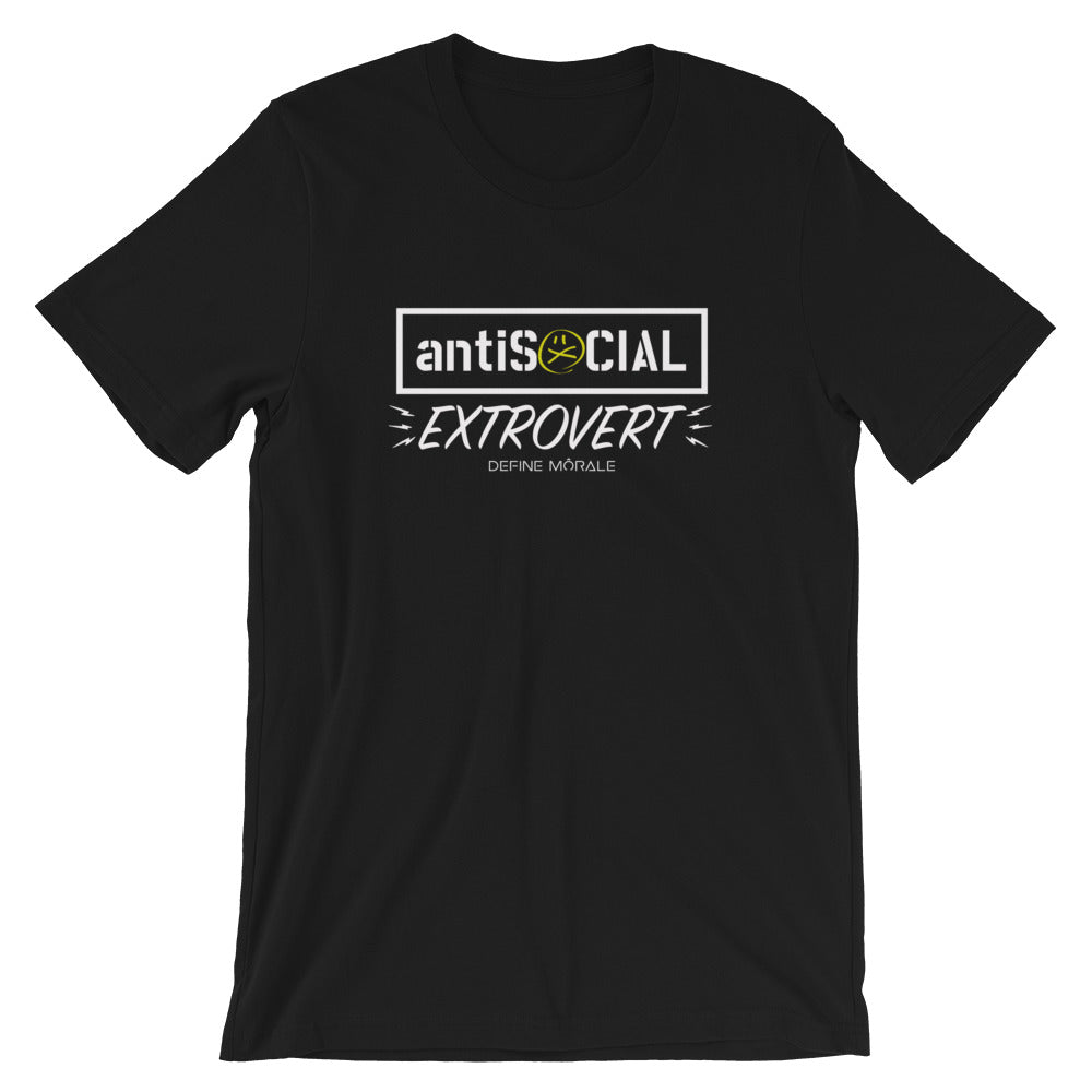 Antisocial Extrovert - (Black) Short-Sleeve Unisex T-Shirt