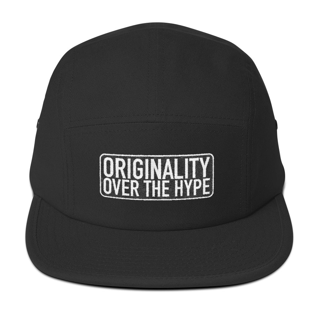 Originality Over The Hype - (Black) Five Panel Cap