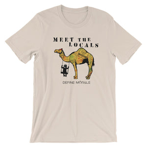 Meet The Locals - (Cream & White) Short-Sleeve Unisex T-Shirt