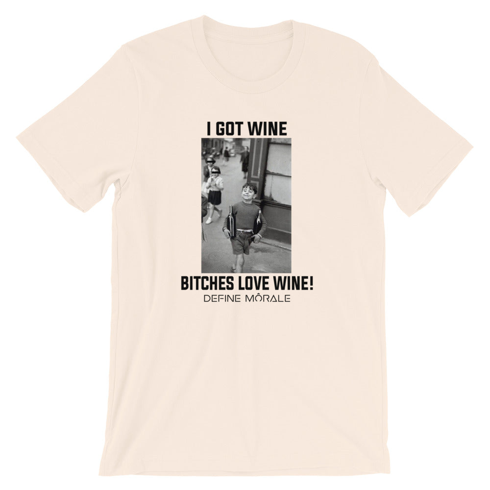 Got Wine (Cream) - Short-Sleeve Unisex T-Shirt