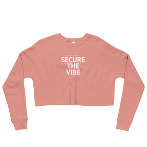 Secure the Vibe - (Mauve) Crop Sweatshirt