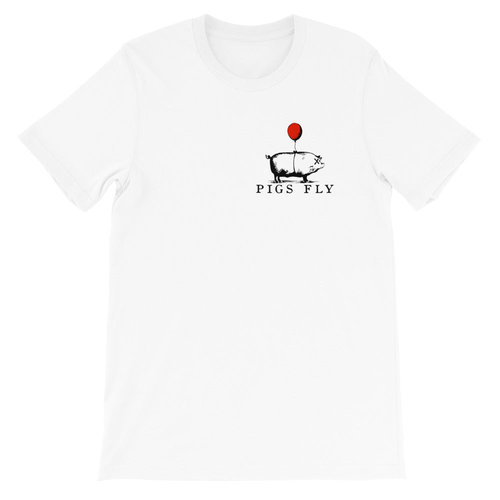 Pigs Fly - (White) Short-Sleeve Unisex T-Shirt