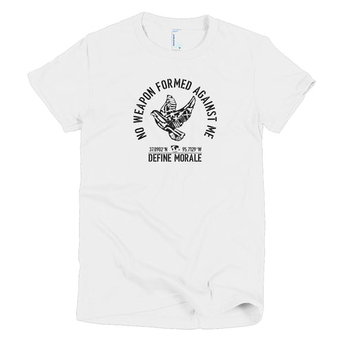 No Weapon Formed Against Me - Short Sleeve Women's T-Shirt