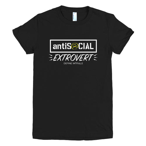 Antisocial Extrovert - (Black) Short sleeve women's t-shirt
