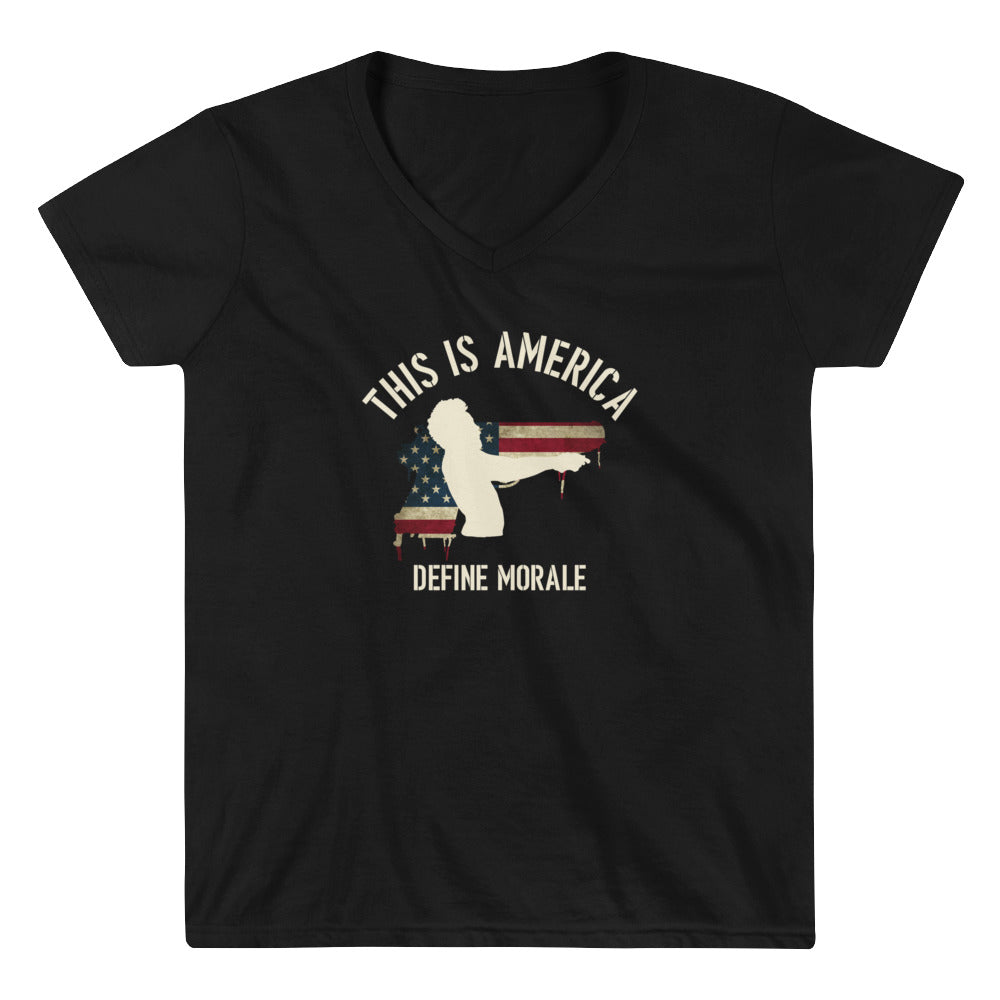 This is America - Women's Casual V-Neck Shirt