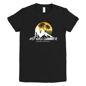 Hot Girl Summer - (Black) Short sleeve women's t-shirt