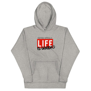 Life Is Good - (Grey and White) Unisex Hoodie