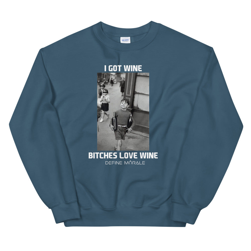 Got Wine - (Indigo) Unisex Sweatshirt