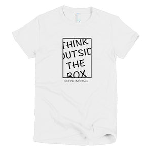 Outside the box - (White) Short sleeve women's t-shirt