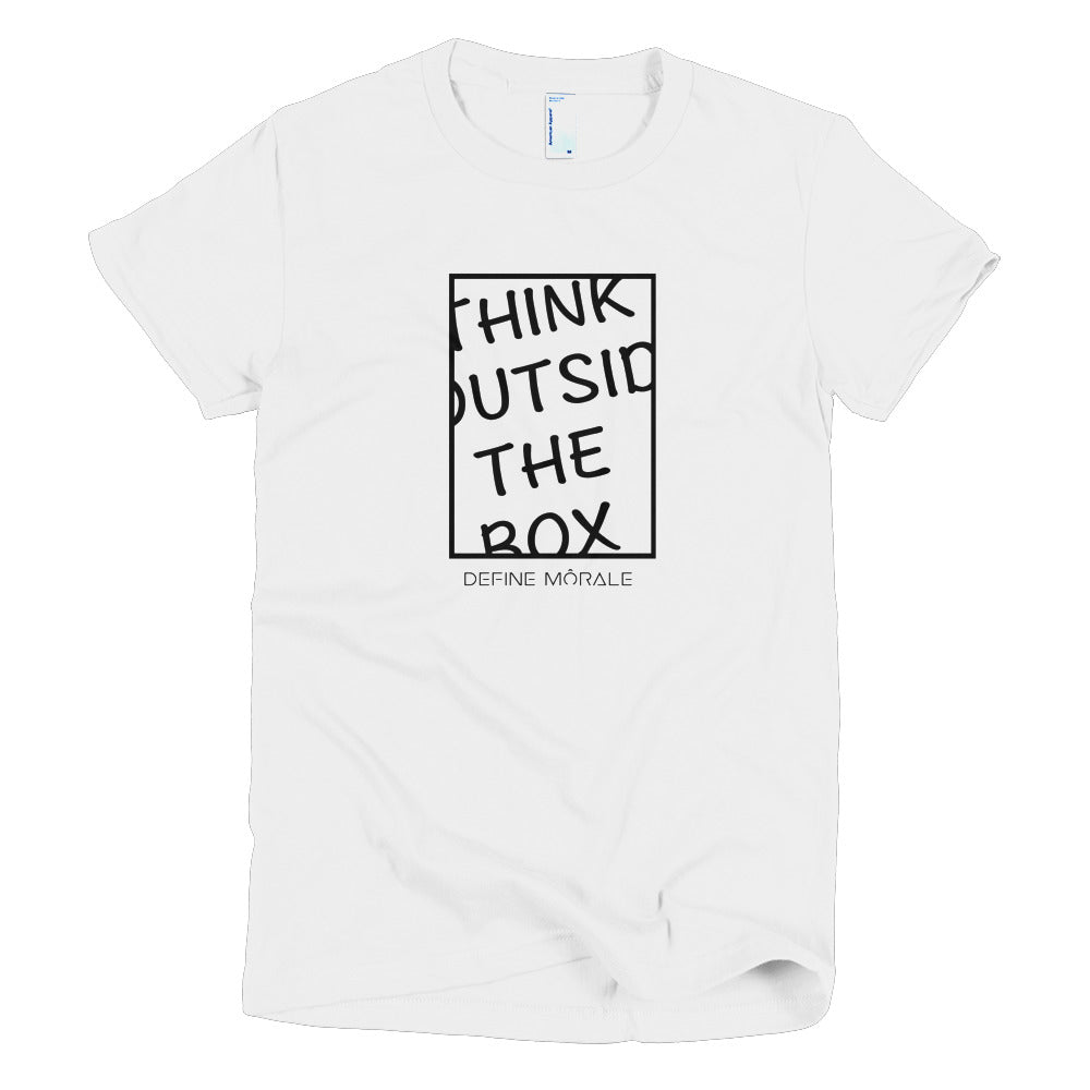 Outside the box - (White) Short sleeve women's t-shirt