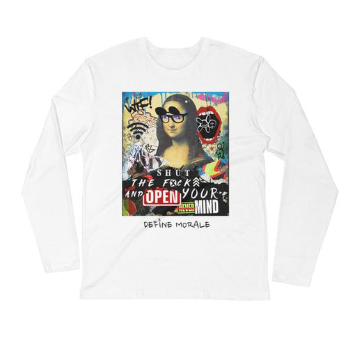 Open your mind - Unisex White long sleeve shirt