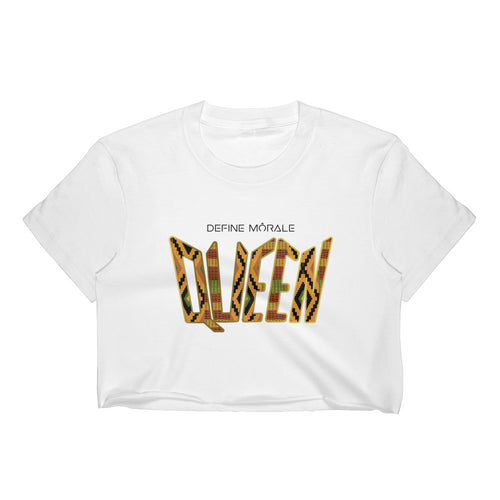 Nubian Queen - (White) Women's Crop Top