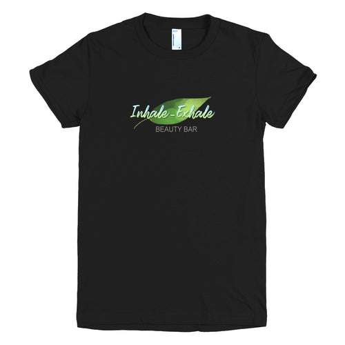 Inhale Exhale Beauty Bar - (Black Short Sleeve Women's T-Shirt)