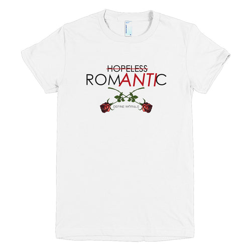 Hopeless Anti-Romantic - (White)  sleeve women's t-shirt