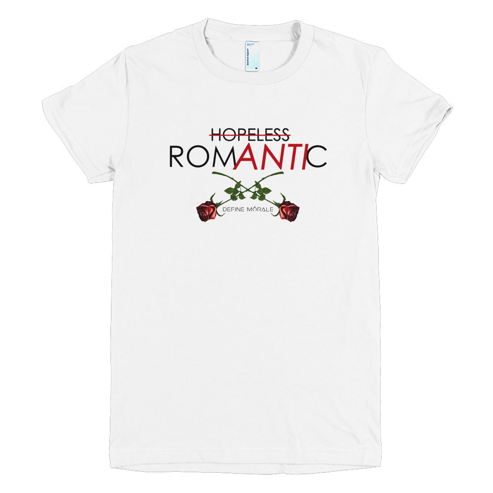 Hopeless Anti-Romantic - (White)  sleeve women's t-shirt