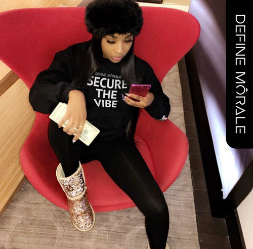 Secure The Vibe - (Black) Unisex Sweatshirt