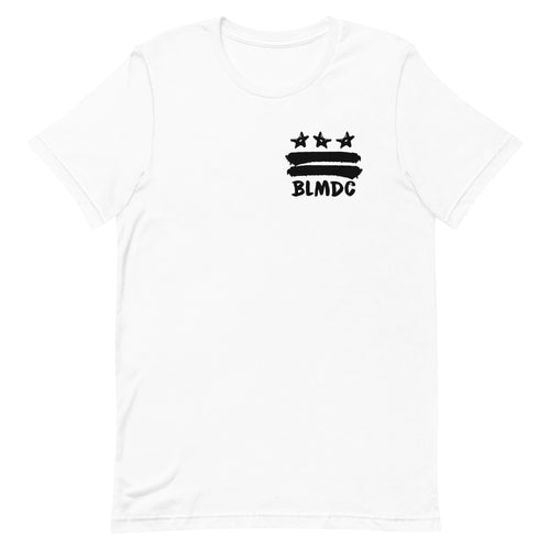 BLM DC White Unisex t-shirt