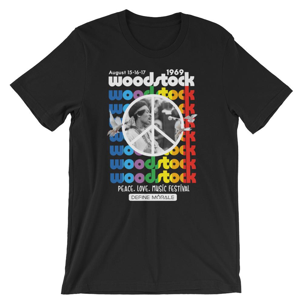 Woodstock '69 - (Black) Short Sleeve Unisex T-Shirt