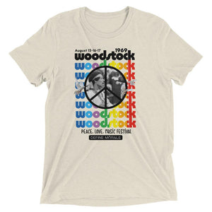 Woodstock '69 - (Tri Blend Oatmeal) Short Sleeve Unisex T-Shirt